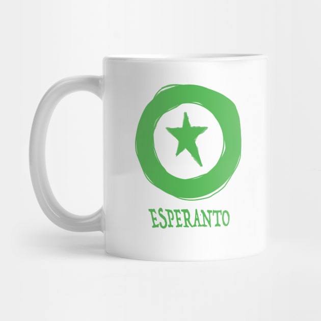 Esperanto Round Flag by La Parolistoj